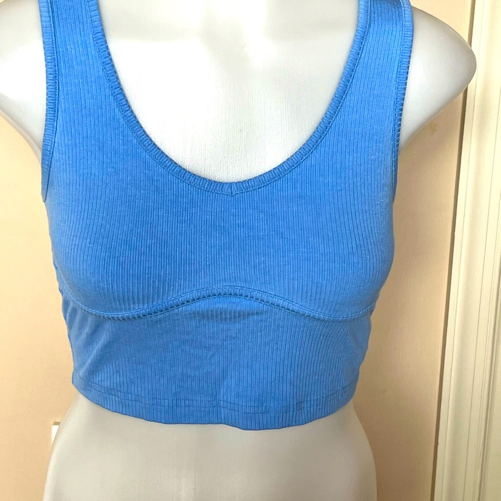 SHEIN blue crop top